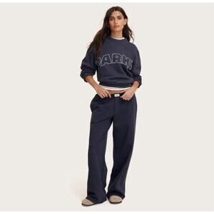 NEW Parke x Target high rise boxer sweatpants Navy Blue Sz S NWT In Hand